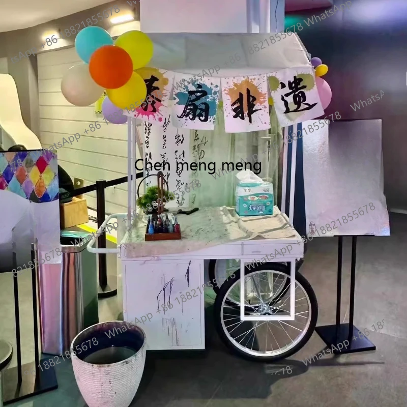 Night market stall car Outdoor tasting promotion table Mobile stall display Parade dining car
