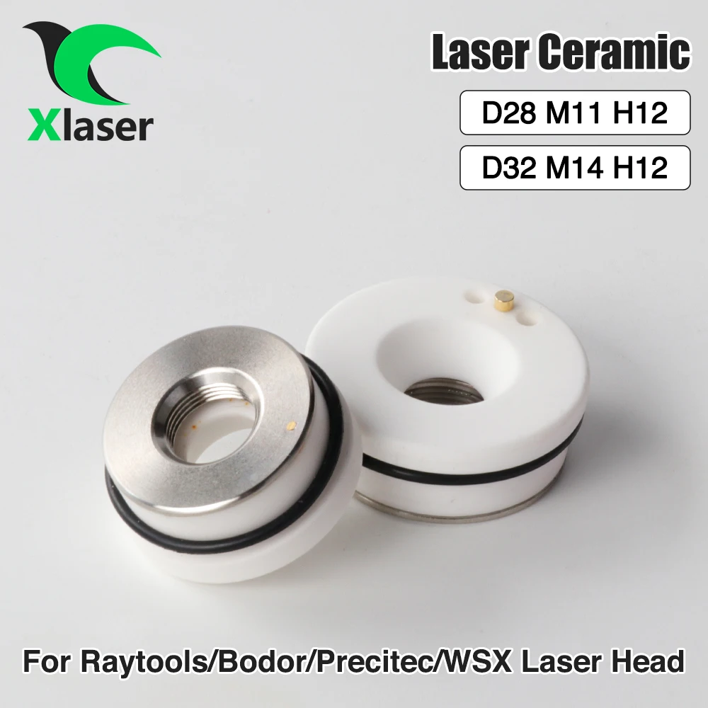 XLaser Fiber Laser Ceramic KT B2 CON D28/D32mm Nozzle Holder Parts For Precitec WSX Raytools Bodor Fiber Laser Cutting Head