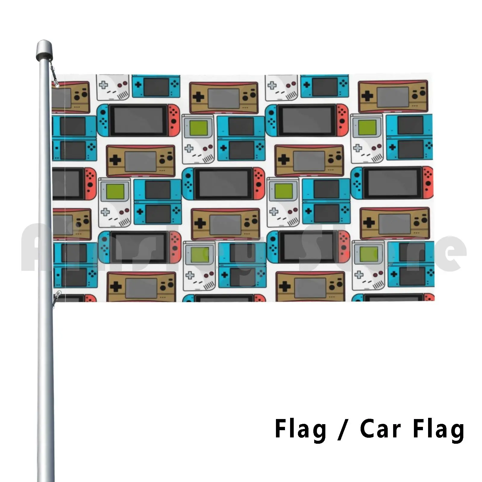 Consoles Flag Car Flag Funny Switch Gameboy