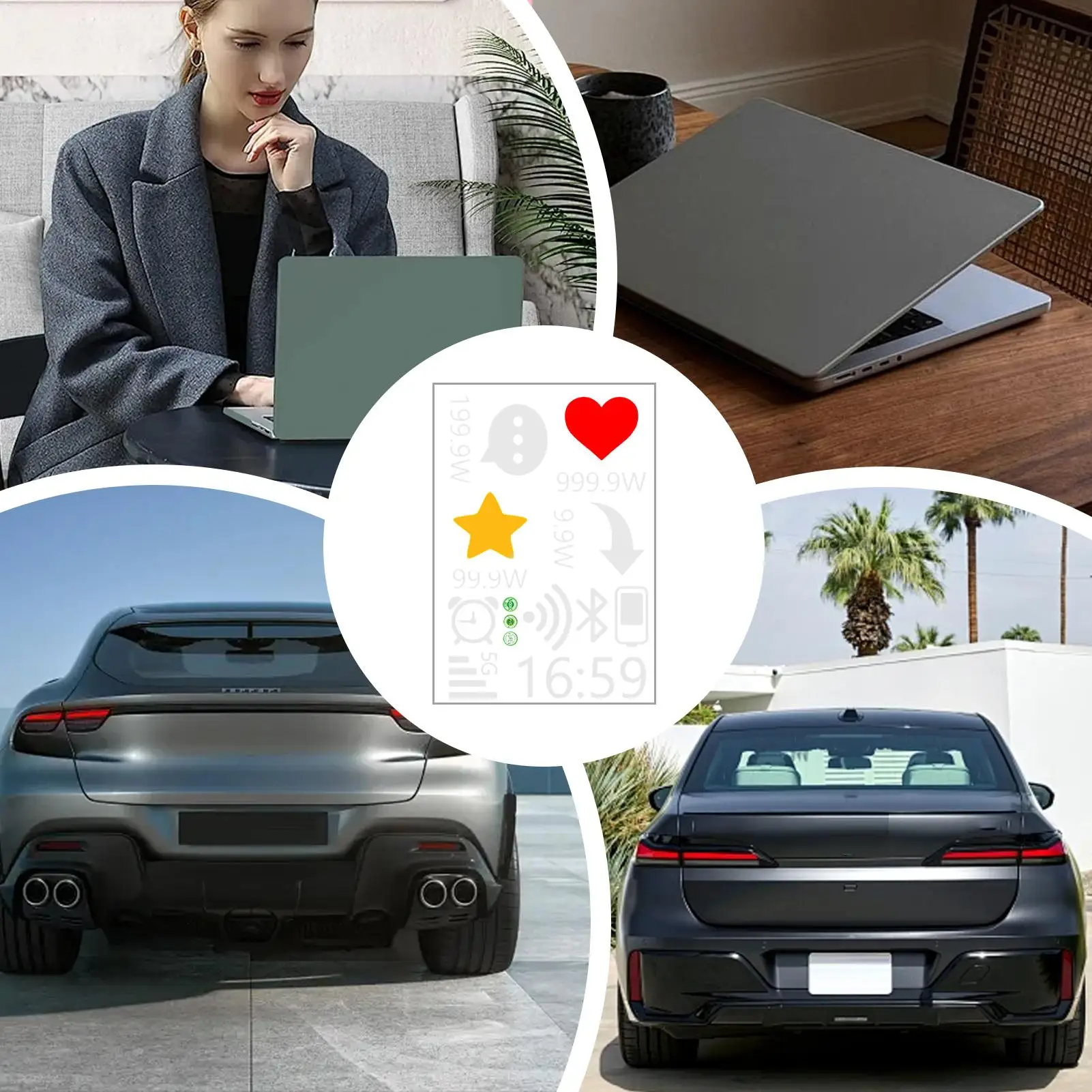 

Car Decals For Women Fade-Resistant Waterproof Reflective Automotive Decals Bumper Stickers For Rv Suv Truck Men Ladies Bumper