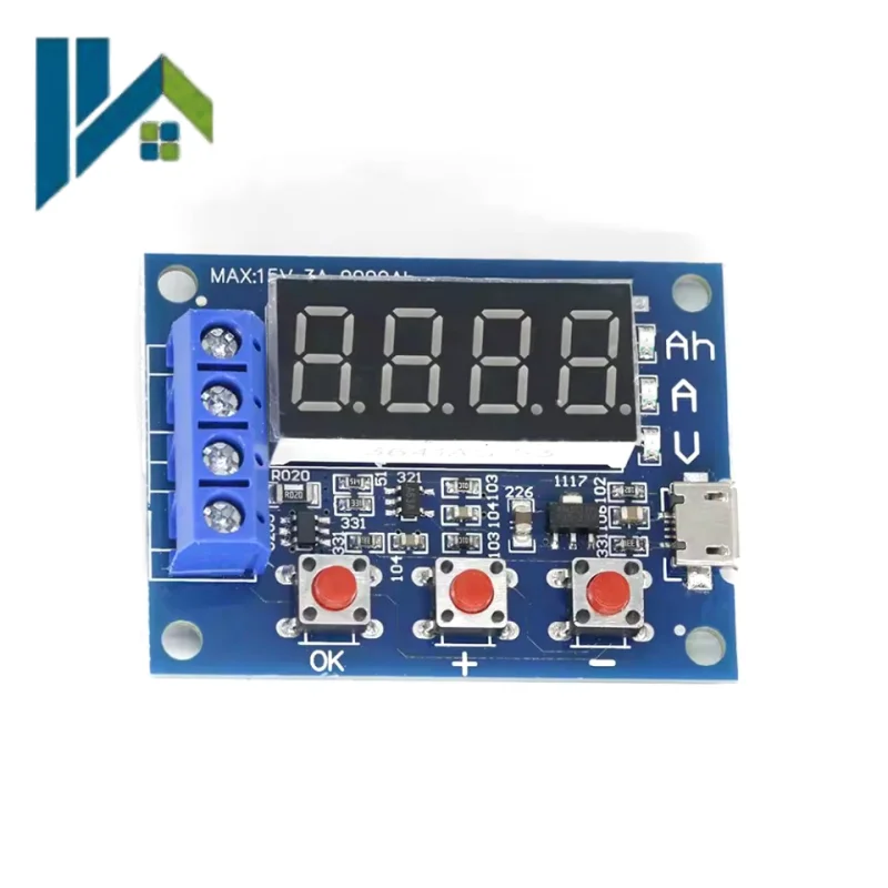 ZB2L3 Battery Capacity Tester External Discharge Load 1.2V-12V For 18650 Lithium Battery Capacity Measurement Module