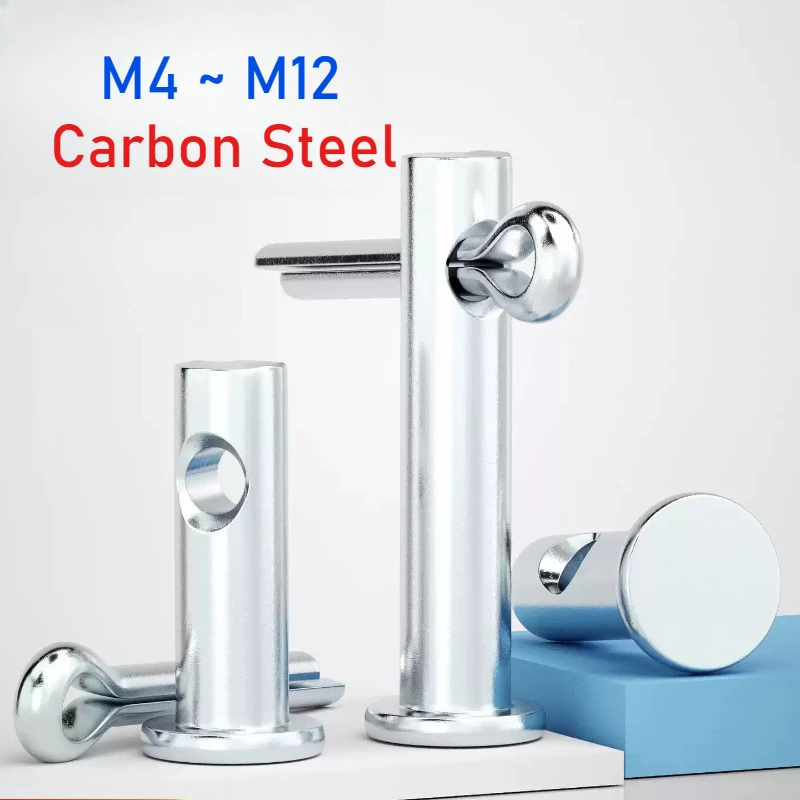Peijian M4~m12 Zinc Plated Carbon Steel Flat With Hole Pin Shaft Cotter Pin Set Positioning Cylindrical Dowel Locating Pins