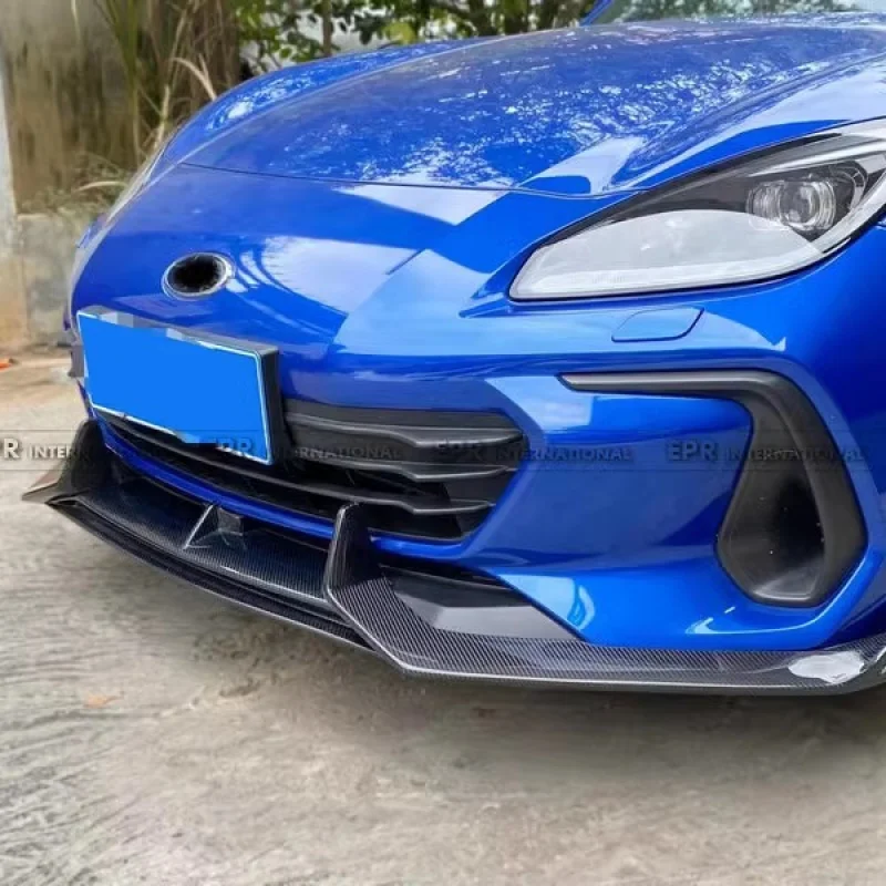مناسبة لسوبارو BRZ ZD8 ألياف الكربون AD نمط الجبهة الشفاه الجبهة الفاصل الجانب التنانير اكسسوارات الشفة الخلفية الصغيرة المحيطي تعديل