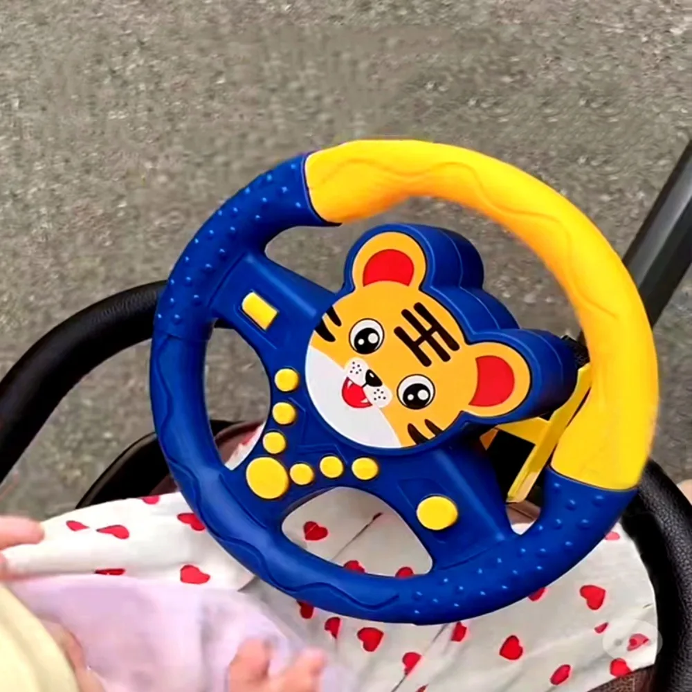 360 °   Volante copilota del fumetto di rotazione Simulazione multifunzionale del volante di simulazione Montessori Simulazione dei giocattoli