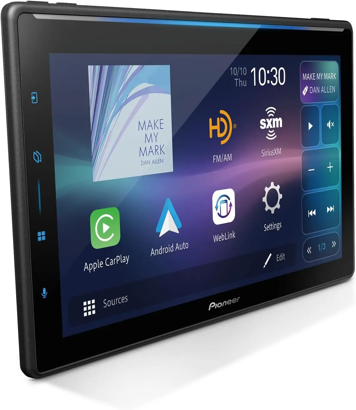 

Pioneer DMH-WT6000NEX 10.1" Multimedia Digital Media Receiver Single Din - Built in WiFi, Bluetooth, Wireless Apple CarPlay, Android Auto, HD Radio, Luminous Bar, Touchscreen, Rear Camera