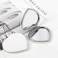 Double-Sided Hand Mirror Stylish Pu Leather Lightweight Double-Sided Mirror Decorative Desktop Mirror For Travel