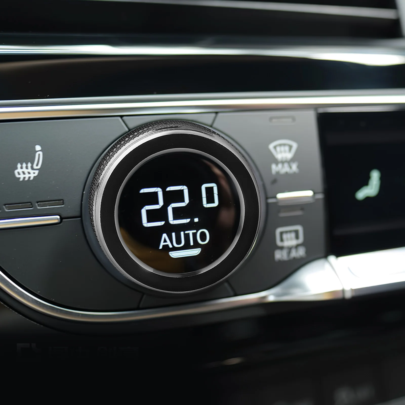 

2 Pcs Air Conditioning Knob Decorative Ring Climate Control Rings Aluminum Alloy Center Console Knob Trim Car Accessories