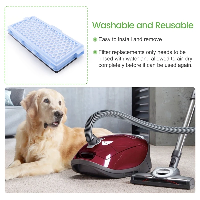 بديل لمرشحات الهواء النظيف SF-HA 50 HEPA لملحقات المكنسة الكهربائية Miele Hoover S4، S5، S6، S8، S5000
