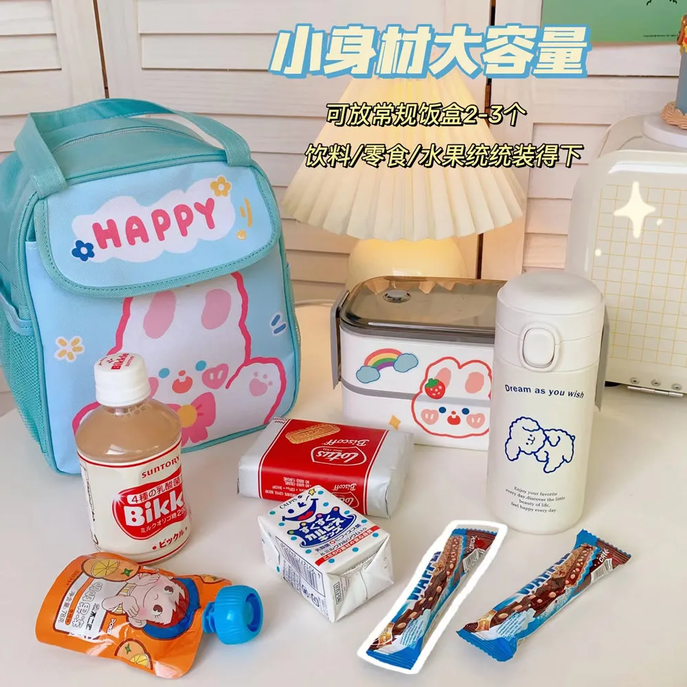 1 Pc Portable Insulated Thermal Picnic Food Lunch Bag Box Cartoon Cute Food Fresh Bags Pouch For Women Girl Kids Children Gift