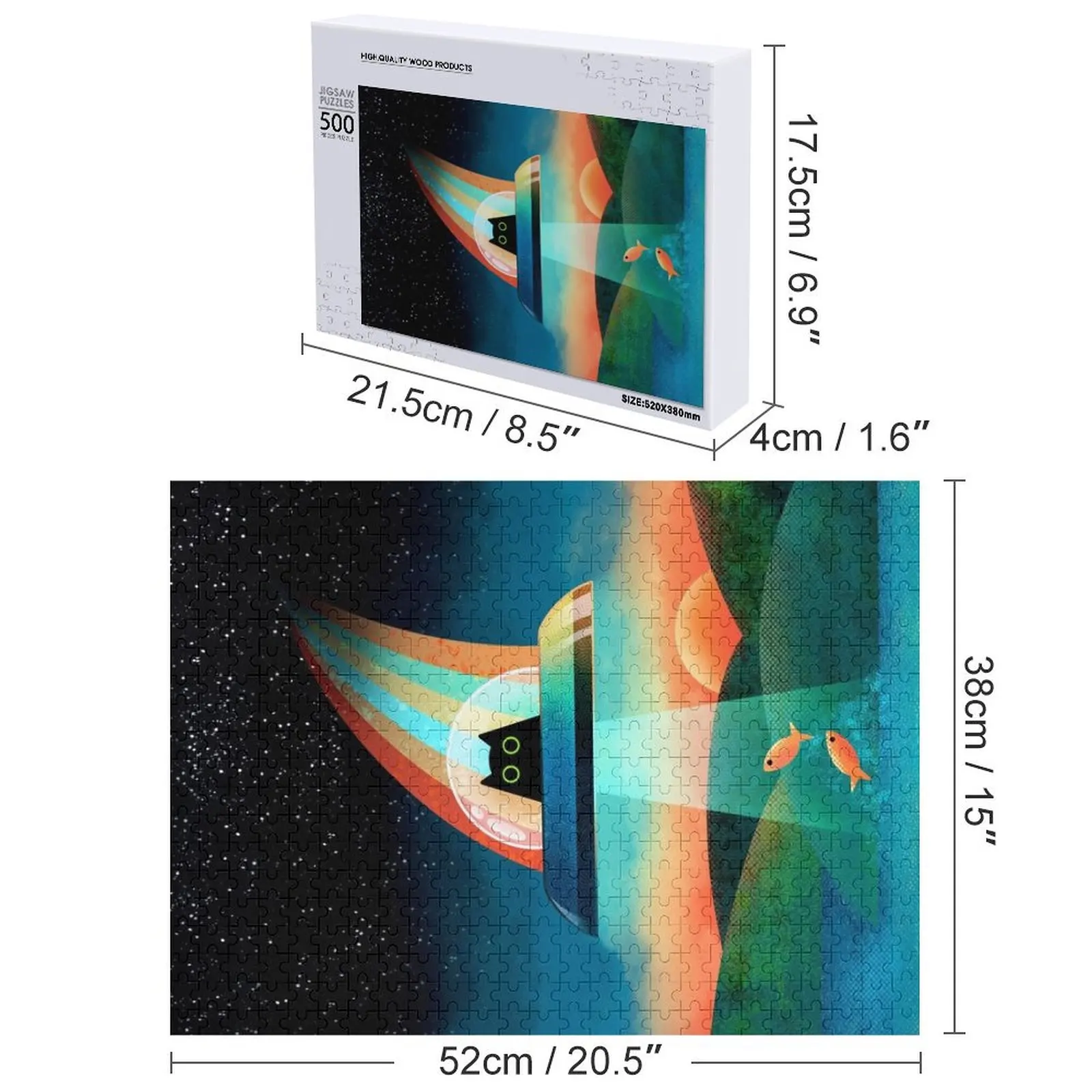 Puzzle l'extraterrestre Purrfect pour enfants, Photo personnalisée, nom en bois