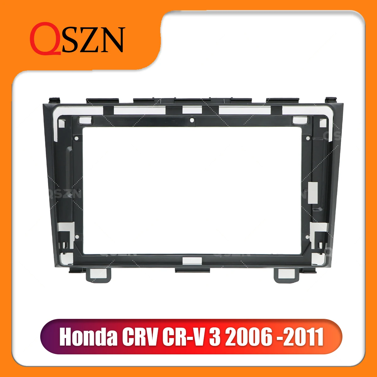 QSZN 9 inch Car Radio Frame Fascia For Honda CRV CR-V 3 2006 2007 2008 2009 -2011 Trim Panel Mount Kit Installation 2 Din Stereo