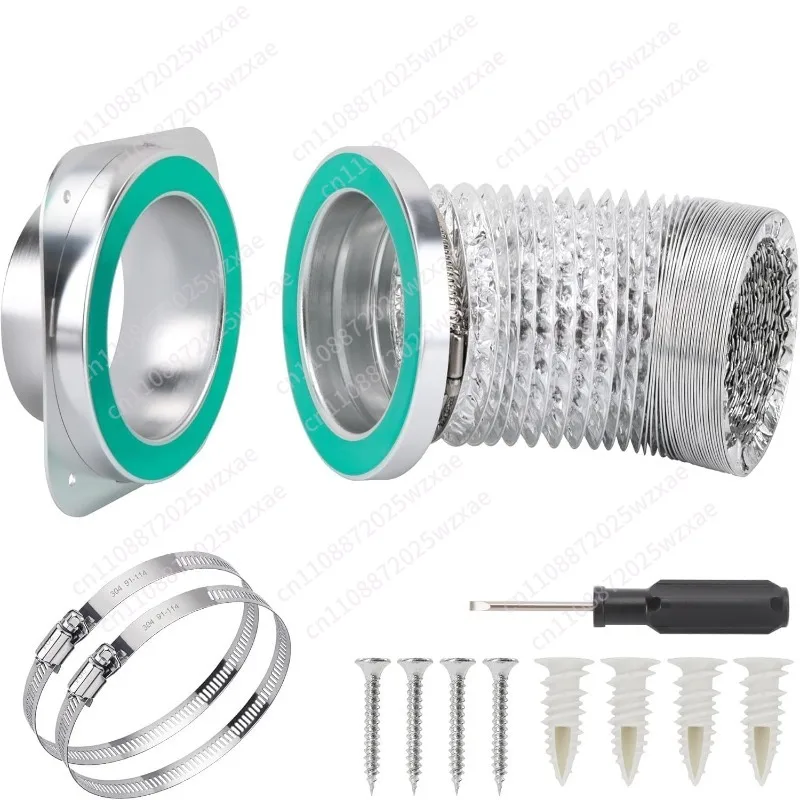 Dryer magnetic exhaust connector 180 degrees 90 degrees, sealed dryer exhaust connector