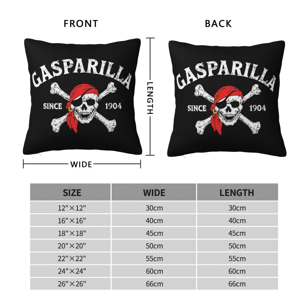 Gasparilla Pirate Festival Tampa Pillowcase Polyester Linen Velvet Creative Zip Decorative Throw Pillow Case Home Cushion Cover