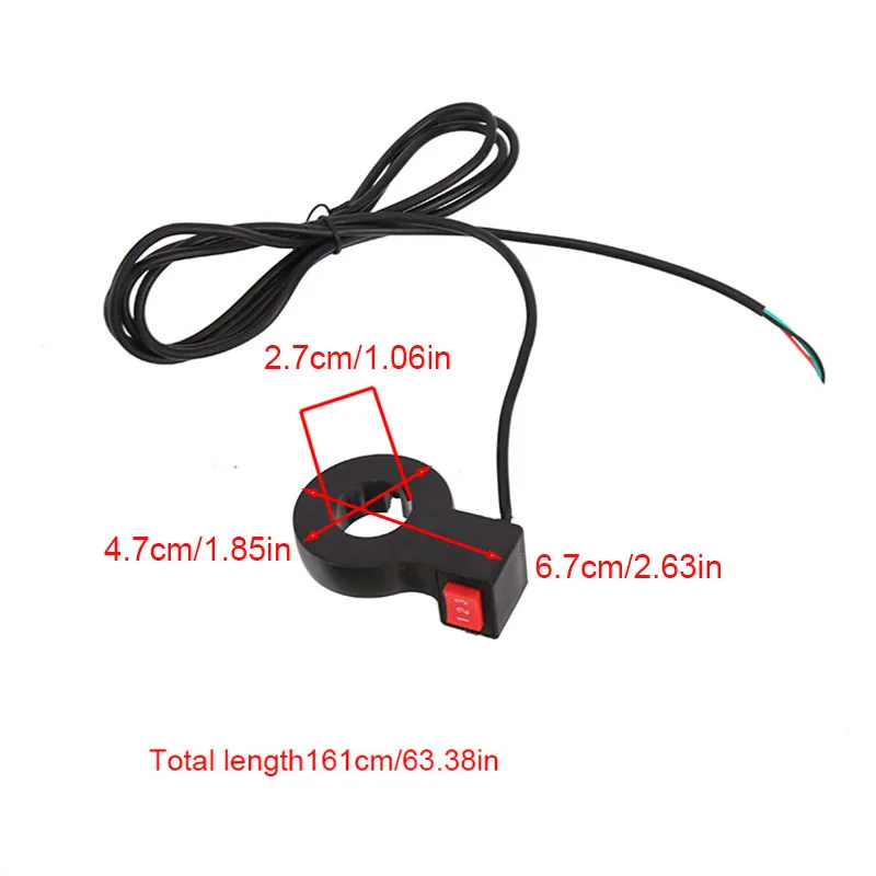Electric 3 Speed Module Handlebar 3 Gear Switch Shift For Motorcycle E-bike Scooter Motorcycle Switch Universal Button Accessory