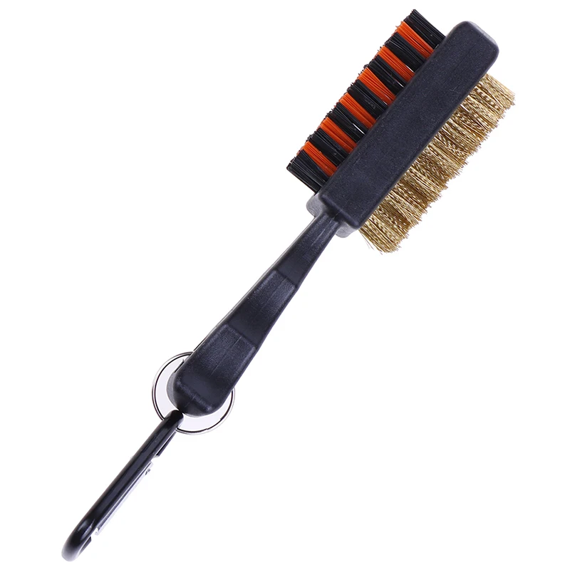 1 Pc Golf Club Brush Groove Cleaner Dual Sided Tools Portable Metal Lightweight Nylon Accessories for Iron Balls Shoes New Gift