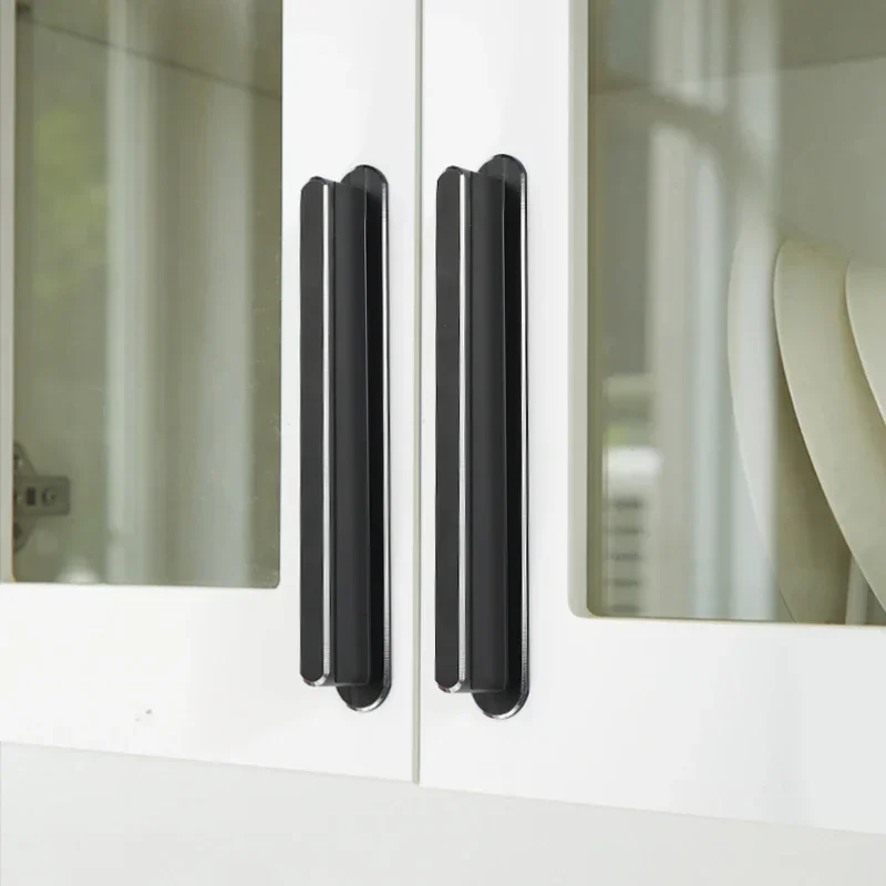 1000mm Long Aluminium Black Furniture Wardrobe Cabinet Door Handles Kitchen Cupboard Drawer Knobs Long Handle Hardware