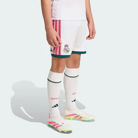 Adidas genuine children's Real Madrid home fan edition quick drying football shorts KC3949