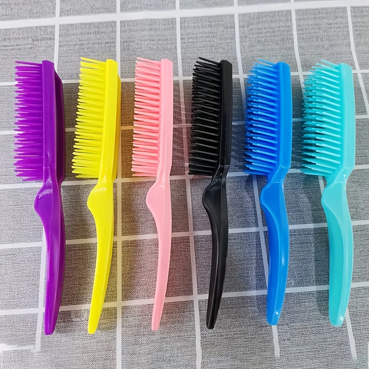 6Pcs Multi-Color Massage Head  - Hair Care For Curly Dry Hair 评论和价格