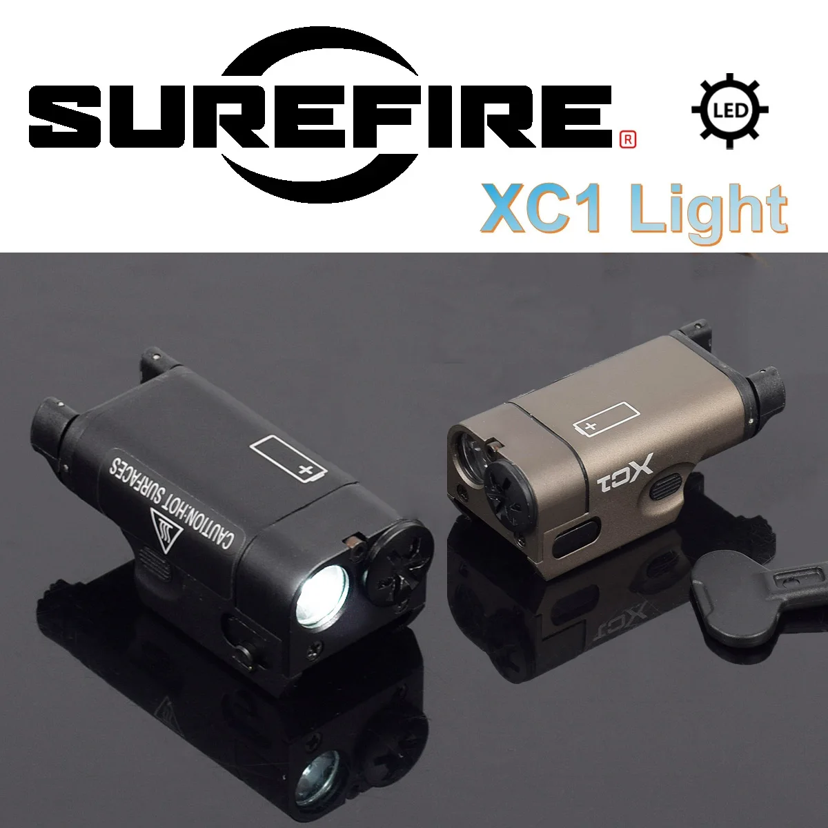 

SureFire XC1 Tactical LED Flashlight Upgrade Metal Pistol Scout Torch Glock 17 18C 19 Airsoft Weapon Gun Light Lanterna