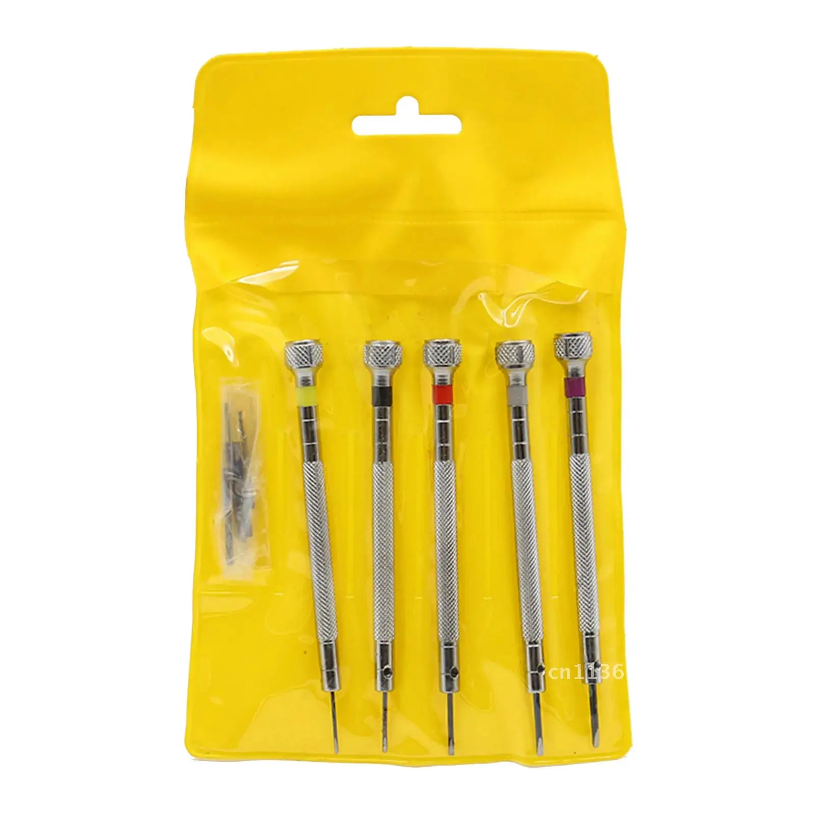 Precision Screwdriver Set 5pcs Mini Small with Slotted Phillips Bits for Watch Glasses Repair Tools 0.8-1.6mm