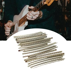 24Pcs Cupronickel 2.4/2.7/2.9mm Width 24 Frets Guitar Fret Wire Fretwire Set for Electric Guitar Bass Guitar Fingerboard 24BD