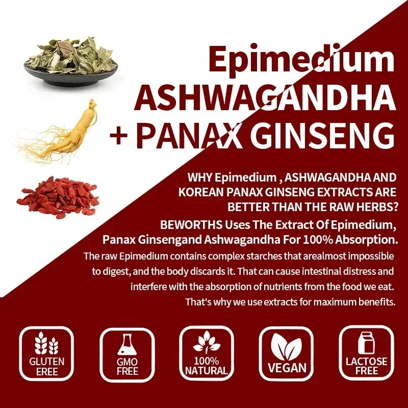 12 STKS Ginseng Epimedium Lycium Maca Capsule