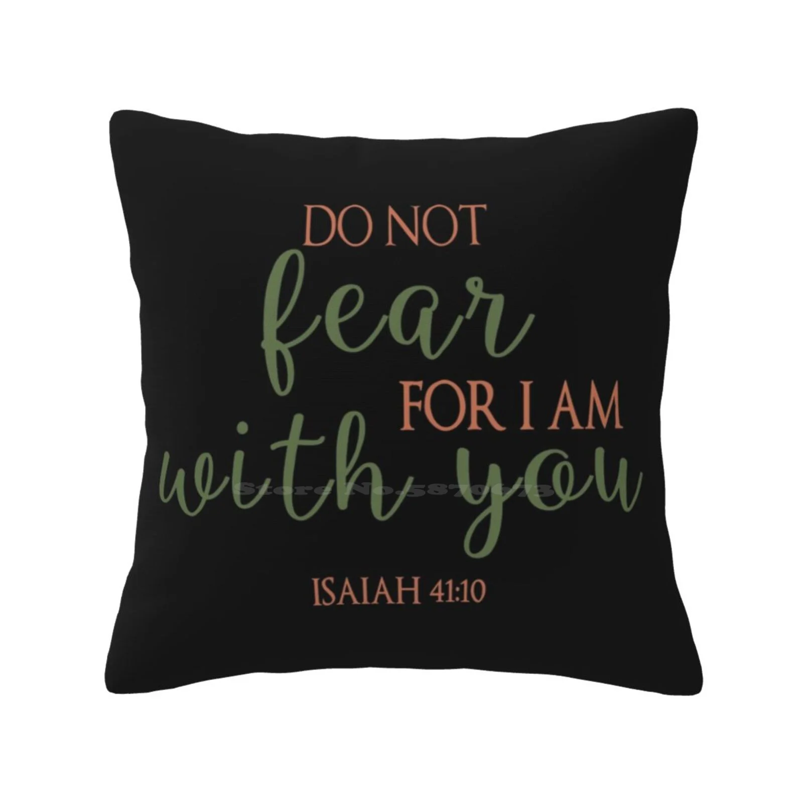 Do Not Fear For I Am With You Home Sofa Car Waist Throw Pillowcase Bible Quotes For Kids Bible Quotes Christian Bible Verses