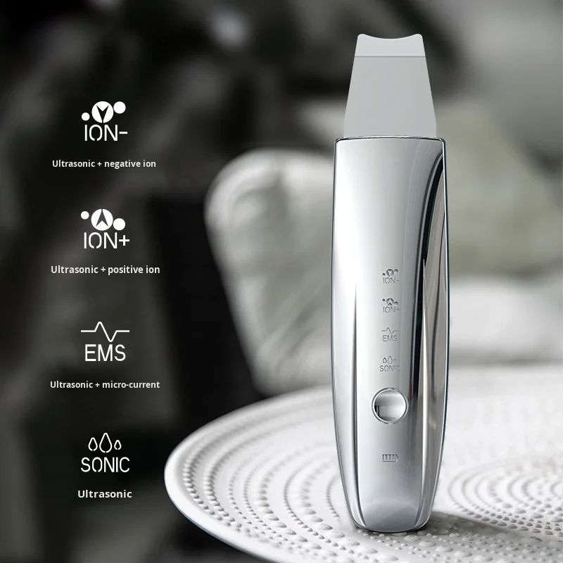 

(Hot-selling)EMS Ultrasonic Peeling Machine Blackhead Shovel Pore Cleaning Electric Knife Instrument For Home Facial