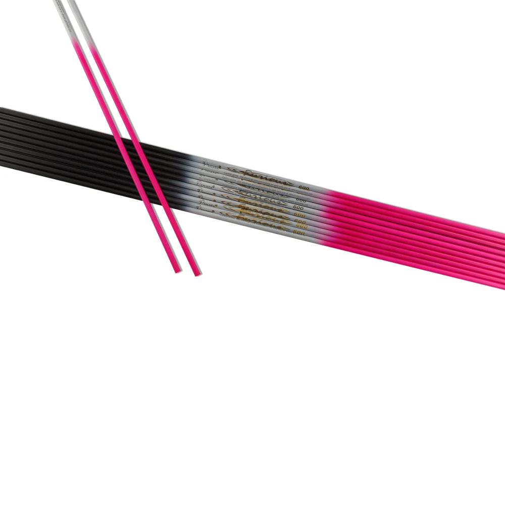 

12PCS 0.003+ ID4.2mm 30inch Archery Pink Carbon Arrow Shaft Spine 500 600 700 800 900 Recurve Bow Longbow Shooting Hunting