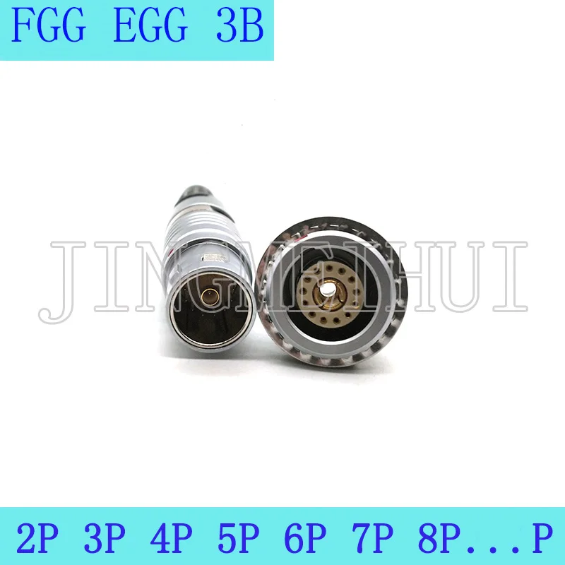 

A Pair FGG EGG 3B 13 Contacts+1 Liquid/Gas Push-pull Self-locking Connector Aviation Plug And Socketn Solder Type For Cables