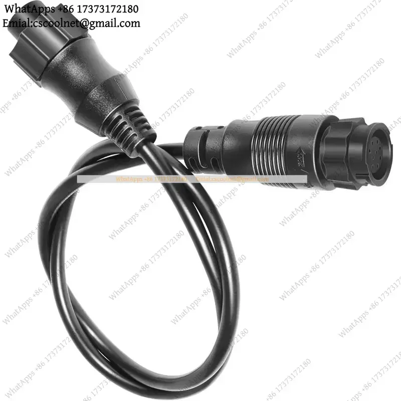 JS02 Transducer Adapter Cable 9-Pin to 7-Pin for Lowrance HDS Gen2 Gen3 Elite HDI Simrad NSS Evo2