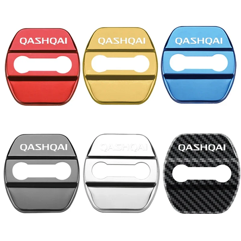 Car Door Lock Buckle Cover Case for Nissan Qashqai 07-19 Rust Resistant Interior Protective Decals Decorate Styling Accessories