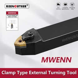 MWENN2020K08 MWENN2525M08 External Turning Tool MWENN Lathe Bar Turning Holder CNC Cutting Tool Cutter Bar