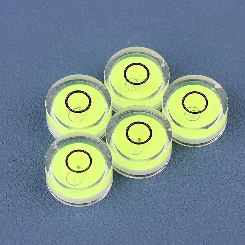 5pcs Mini Round Accuracy Bubble Level Bullseye Instrument Horizontal Precision Bubble Level Measuring Tool