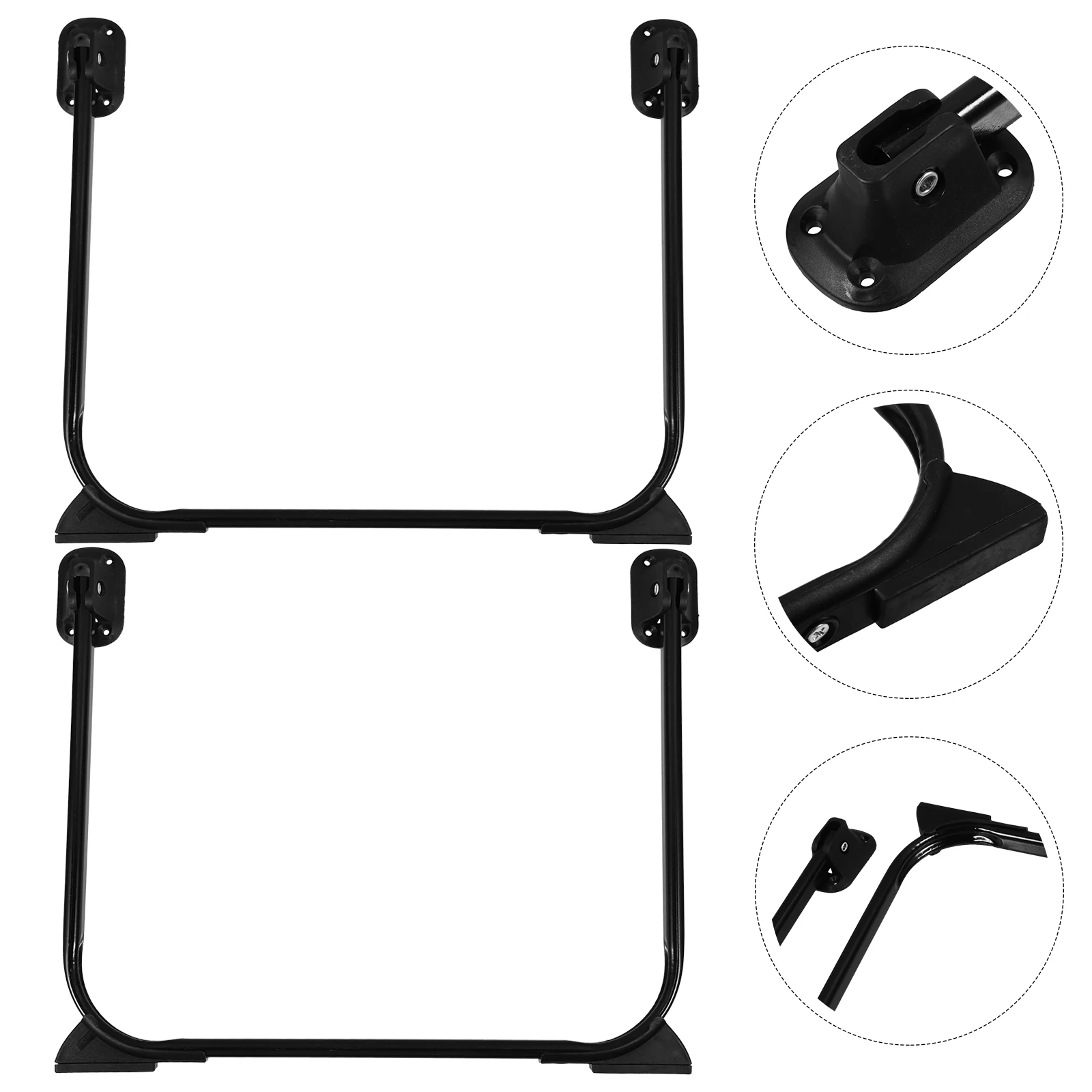 

2 Pcs Foldable Table Legs Heavy Duty Iron U Shape Brackets for Coffee Desk Small Table Durable Powder Coated Support Frame