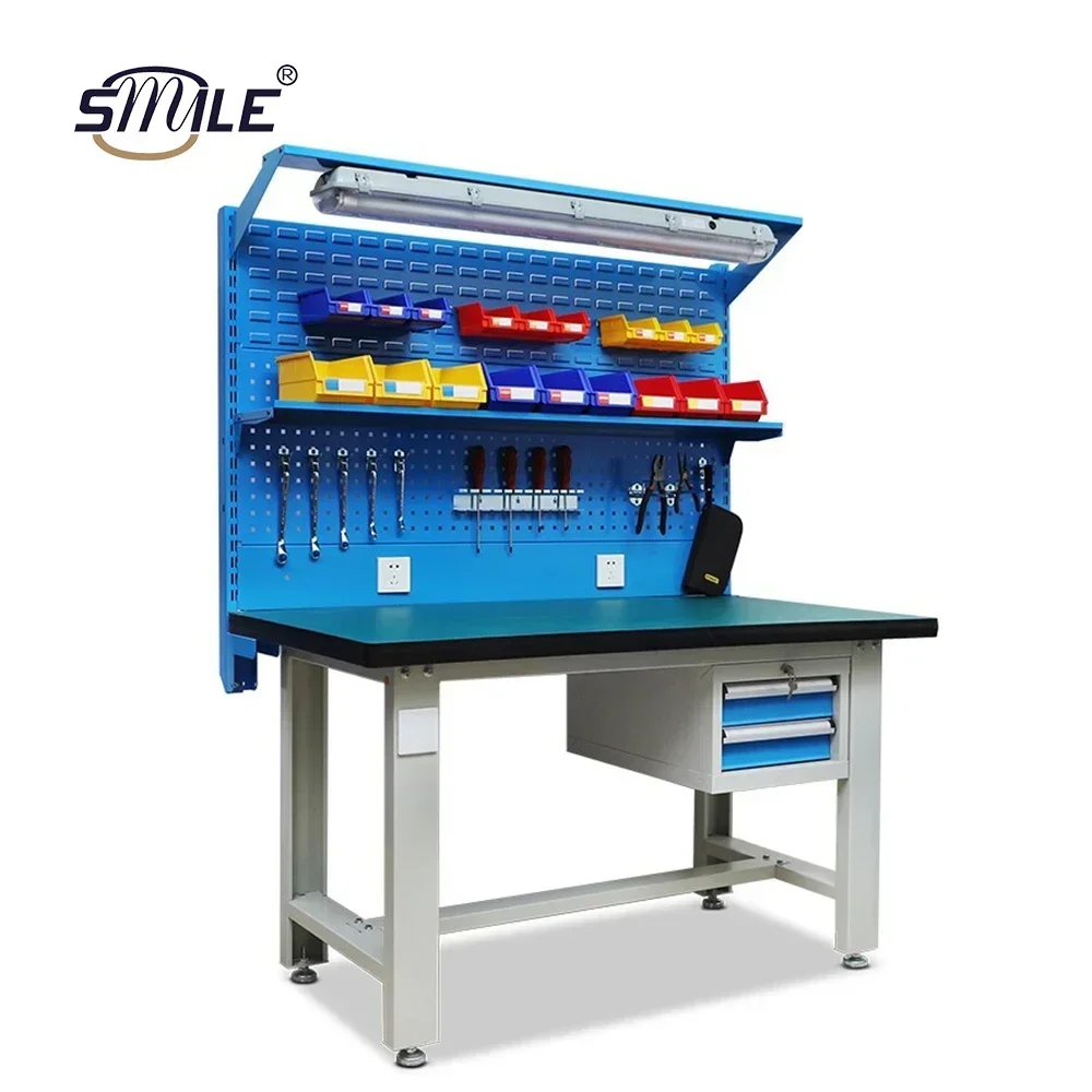 

NEW SMILE Heavy Duty lab electronic worktable electronics work benches furniture woodworking table work bench stand