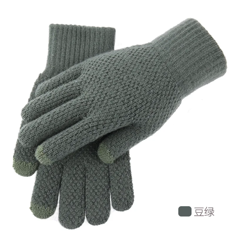 Guantes de invierno para hombre y mujer, manoplas cálidas, diseño lavable, tejido con pantalla táctil, calentadores de manos para ordenador portátil, guantes para nieve, esquí, senderismo al aire libre