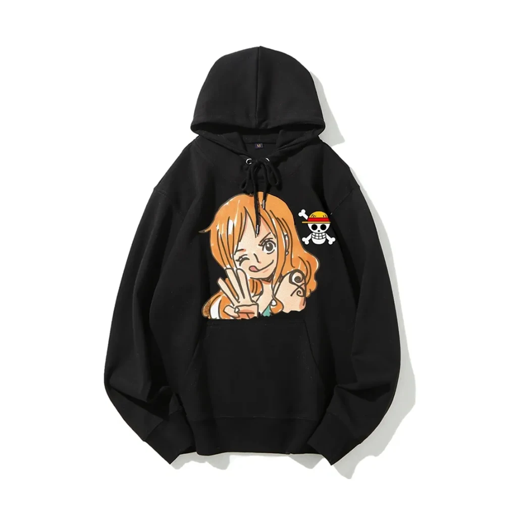 One Piece Nami Anime Hoodie Männer Frauen Pullover Sweatshirt Cosplay Streetwear Grafikdruck Casual Tops 2026 Winterjacke Y2k