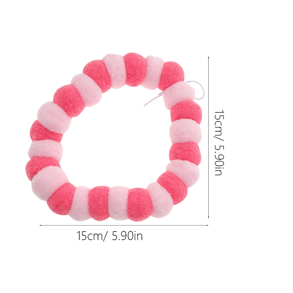 

2Pcs Colorful Cat Dog Collar Ball Design Festival Birthday Gift Set Elastic Lightweight Soft Comfortable Cat Collar