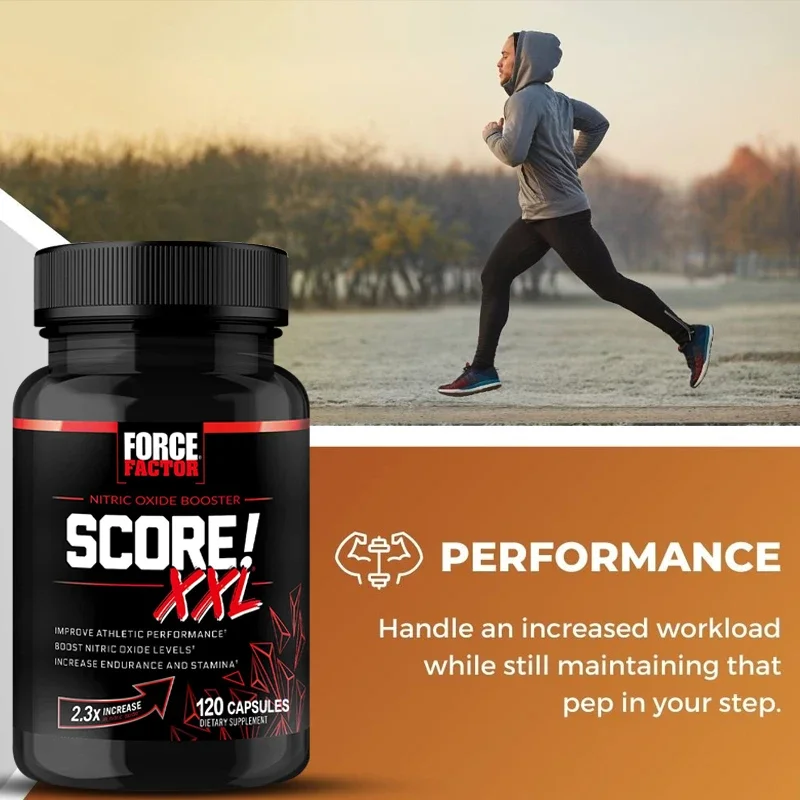 Force Factor Score XXL Nitric Oxide Supplement with L-Citrulline Maca and Tribulus To Help Build Muscle and Increase Endurance