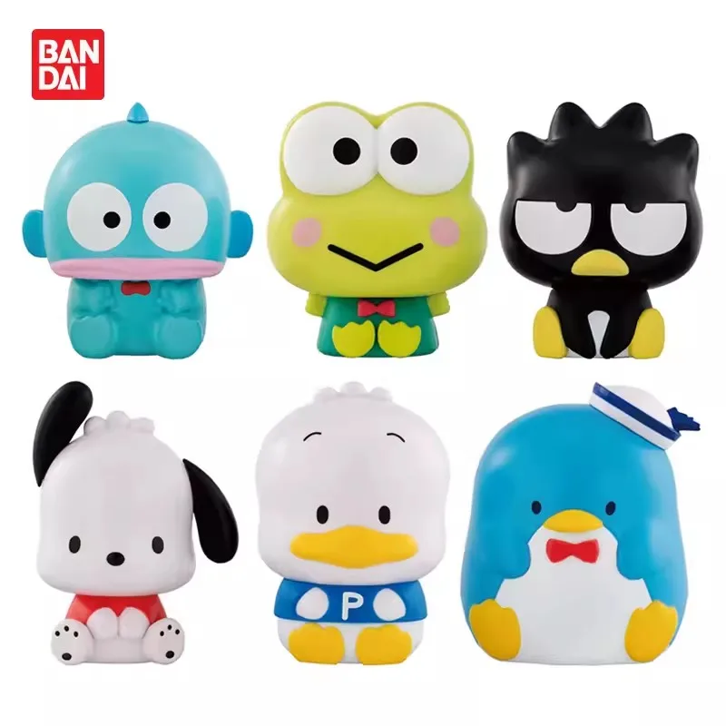 Bandai Original 6Pcs Gashapon Sanrio BADTZ-MARU Action Figure Toys For Kids Gift Collectible Model Ornaments