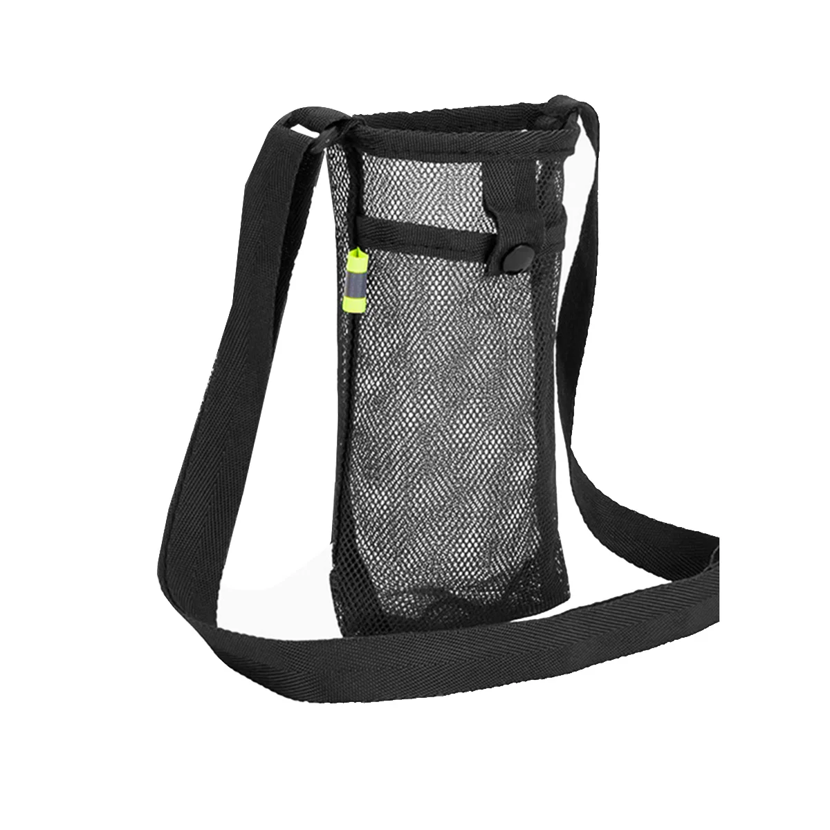 Outdoor Sport Water Cup Cover Mobile Phone Bag Camping Accessories Mesh Cup Sleeve Pouch Portable Visible Bag,Black