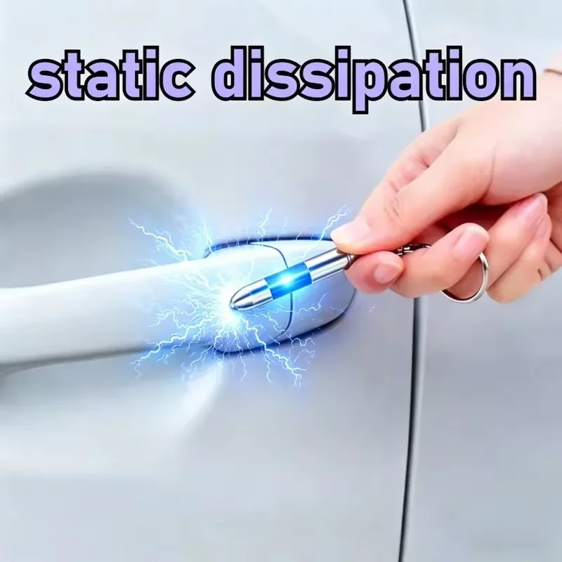 Static Rod Electrostatic Discharger Portable Anti-Static Keychain Winter Dry Climate Static Antistatic Car Supplies image 5
