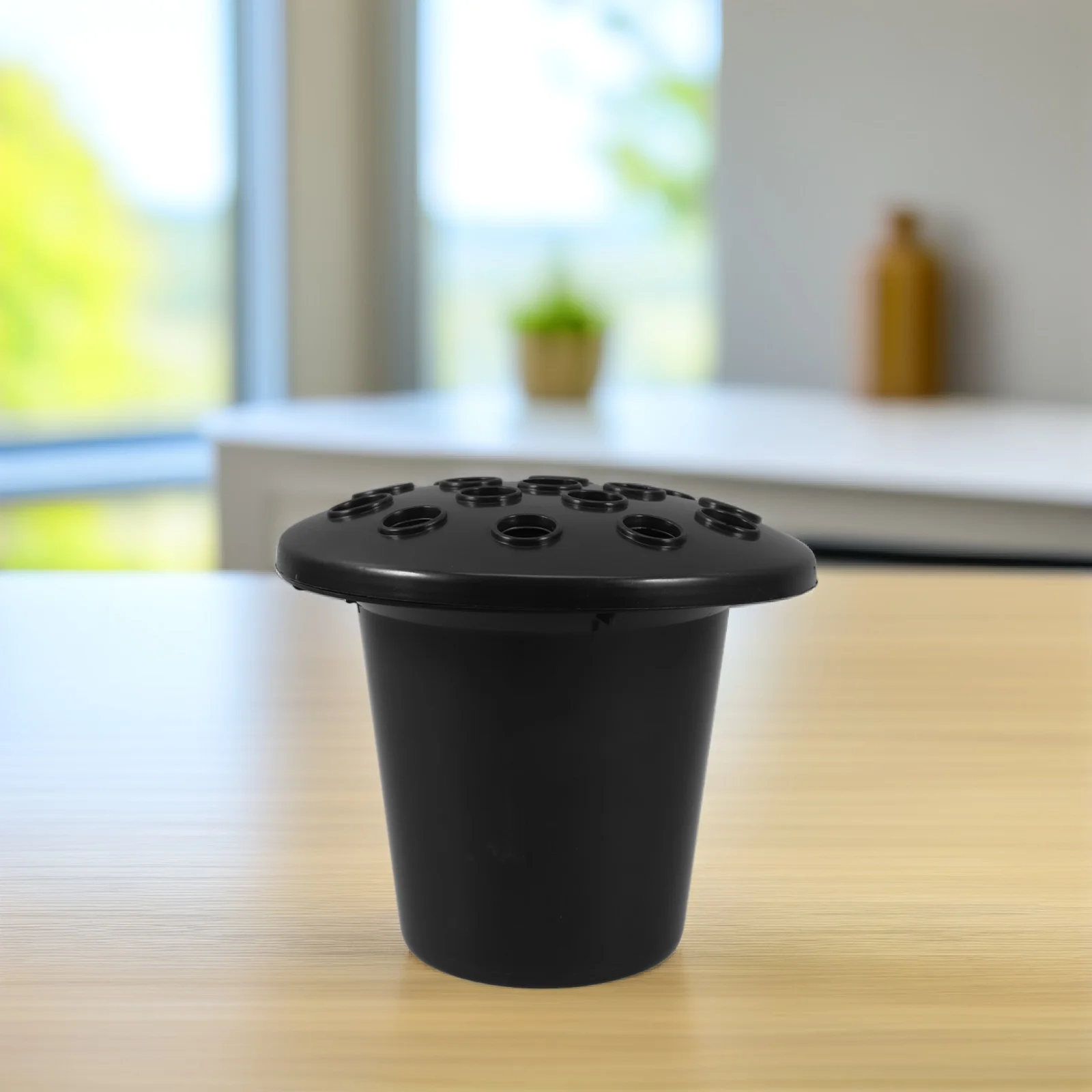 8 قطعة أواني الزهور قاعدة مقبرة ديكور أواني الزهور البلاستيكية تصميم متعدد الفتحات زينة القبرة الأنيقة #3