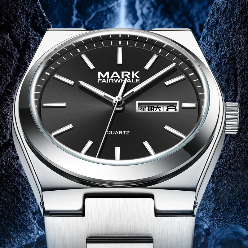 

Mark Fairwhale men's multifunctional business quartz watch, sporty and casual wristwatch, a must-have for travel and parties