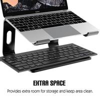 Laptop Stand Ergonomic Laptops Desk Adjustable Elevator Riser Metal Cooling Holder Compatible For Up To 15.6in Notebook Computer