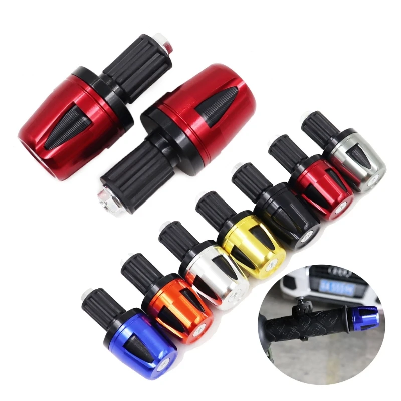 Aluminum Bar End Plugs Handlebar End Caps Bike Handlebar Plugs Perfect for Most Motorcycle Mountain Bike