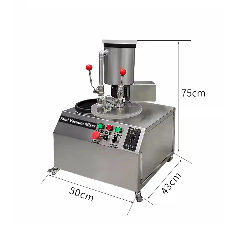 Stainless Steel Automatic Vacuum Powder Mixer, Jewelry Gypsum Powder Mold Powder Mixer, Gypsum Mold 1-cup Mixer Equipment