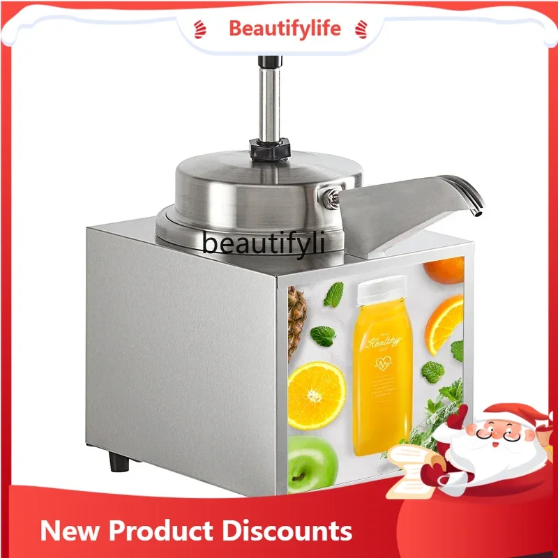 A61 Commercial Warm Juice Pump FZ-05A Electric Stainless Steel Large Capacity Sauce Cheese Insulation Barrel Heating Distributor