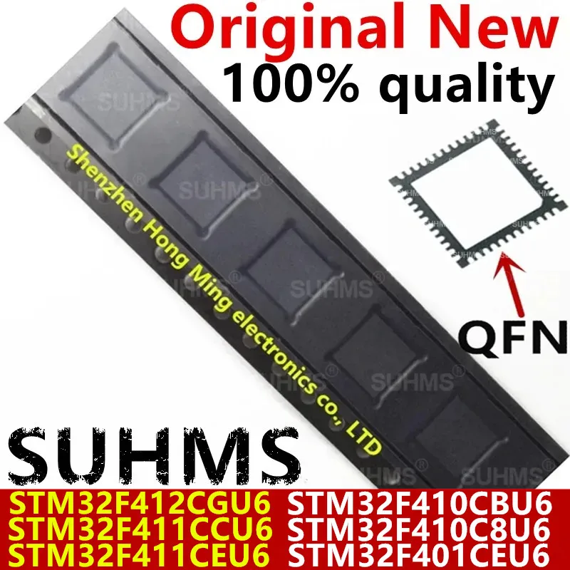 (1piece)100% New STM32F412CGU6 STM32F411CEU6 STM32F411CCU6 STM32F410CBU6 STM32F410C8U6 STM32F401CEU6 QFN-48